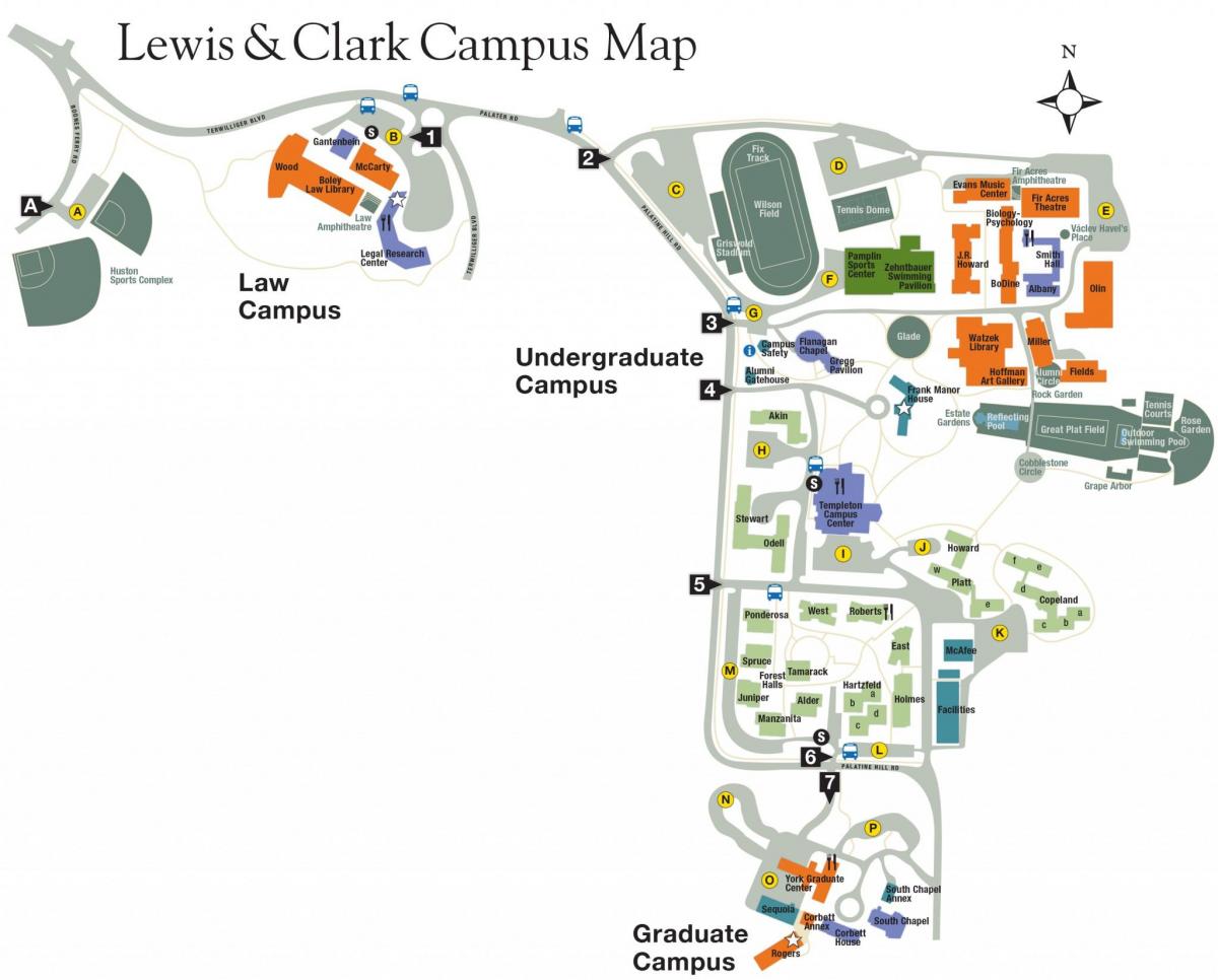 carte de l'expédition de lewis et clark College