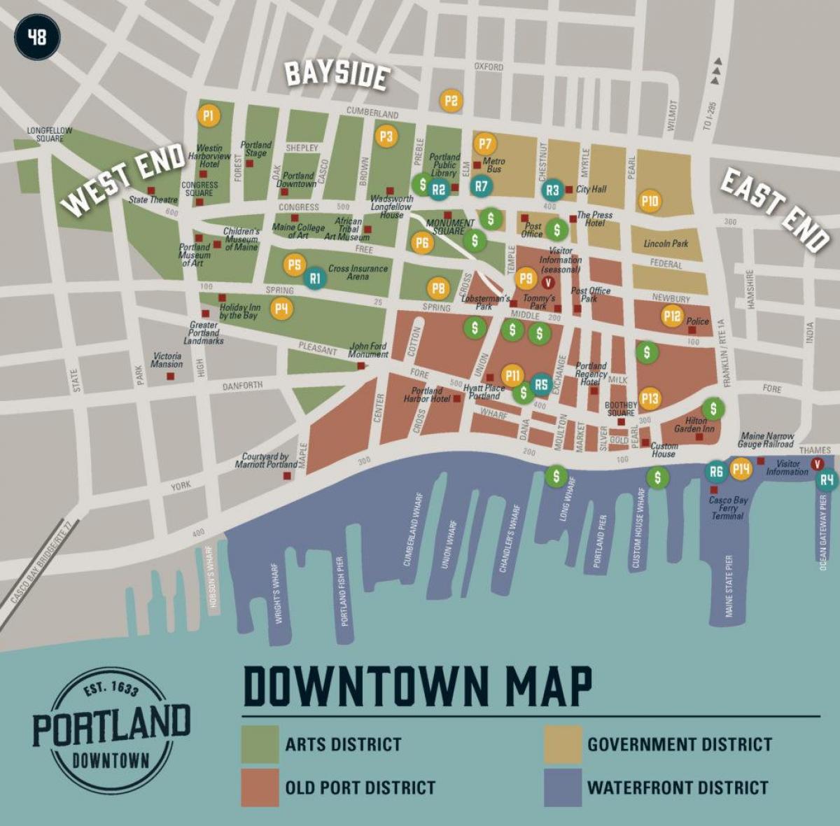 application carte de Portland